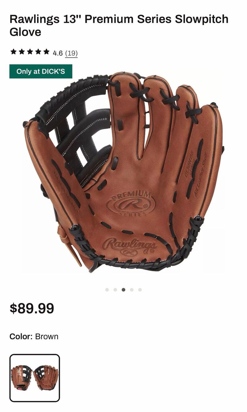 Rawlings 13'' Premium Series Slowpitch Glove